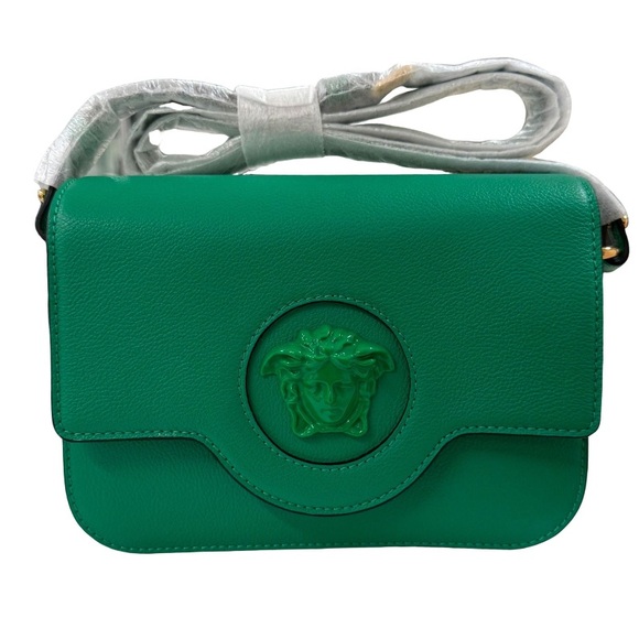 Versace Handbags - MSRP $1625 NWT Versace Vibrant Green Leather Crossbody Bag- All Inclusive Gift!